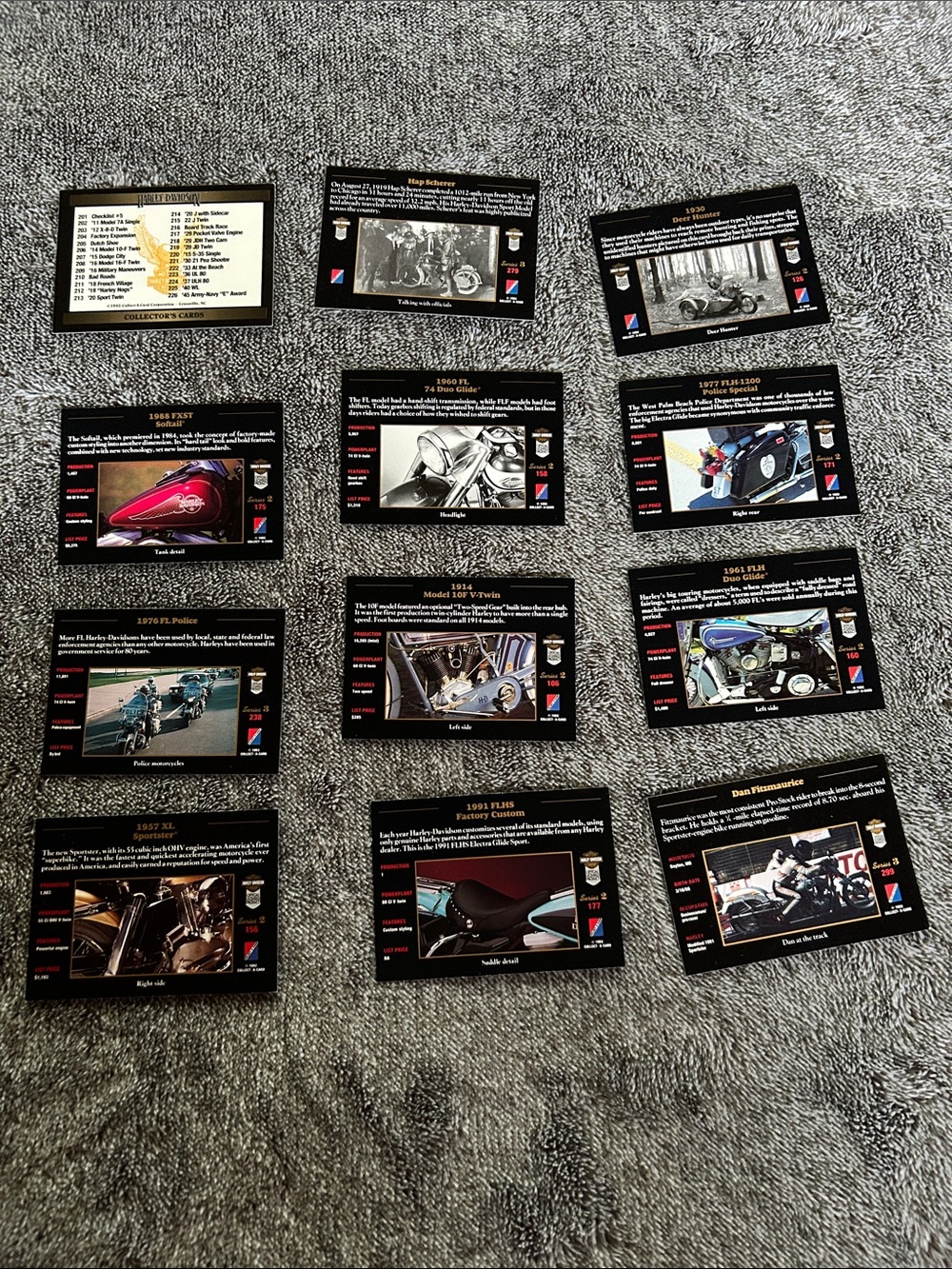 Harley-Davidson vintage collectors cards - Picture 2 of 2